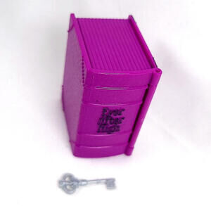 Ever After High Doll Raven Queen Legacy Day Purple Book Diary With Key